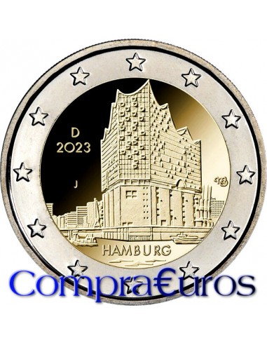 2€ Alemania 2023 *Estado de Hamburgo* Ceca al azar
