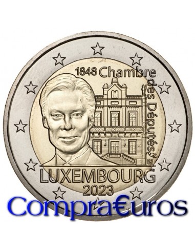 2€ Luxemburgo 2023 *Cámara de Diputados y Constitución*