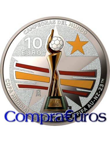10€ España 2023 *Campeonas del Mundo* Plata PROOF