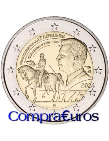 2€ Luxemburgo 2024 *Muerte Gran Duque Guillermo II*