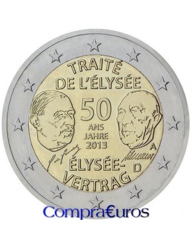 2€ Alemania 2013 *Tratado del Eliseo* 5 CECAS