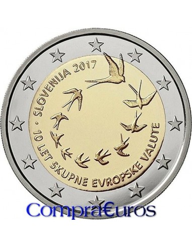 2€ Eslovenia 2017 *Aniversario Euro Eslovenia*
