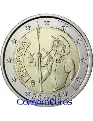 2€ España 2005 *Don Quijote de La Mancha*