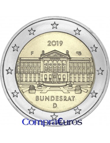 2€ Alemania 2019 *Bundesrat* Ceca al Azar