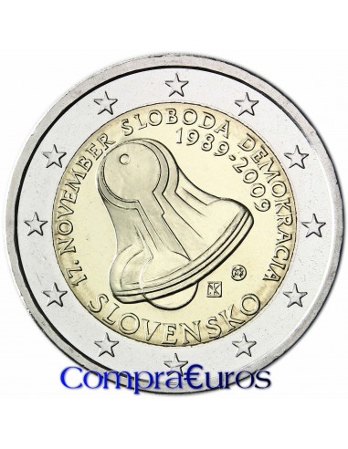 2€ Eslovaquia 2009 *Revolución de terciopelo*