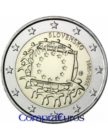 2€ Eslovaquia 2015 *Bandera*