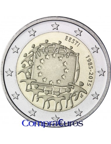 2€ Estonia 2015 *Bandera*