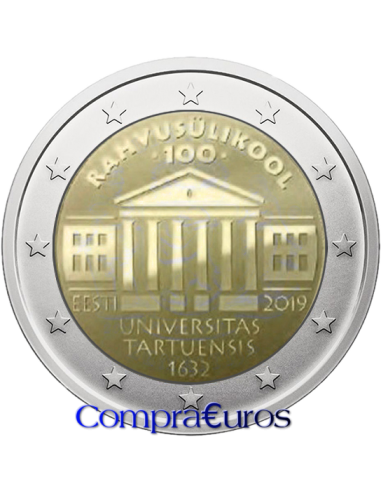2€ Estonia 2019 *Universidad de Tartu*