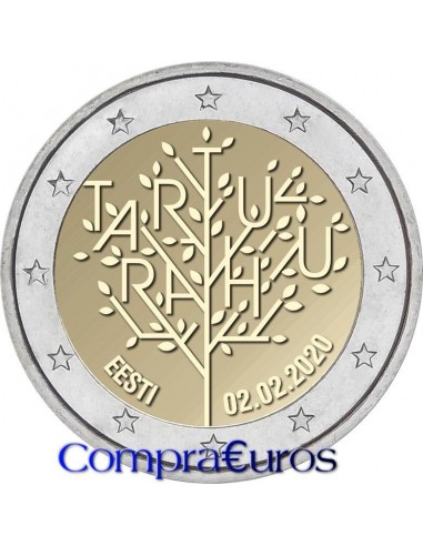 2€ Estonia 2020 *Tratado de Paz De Tartu*