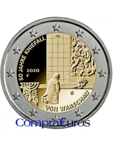 2€ Alemania 2020 *Genuflexión Varsovia* Ceca al Azar