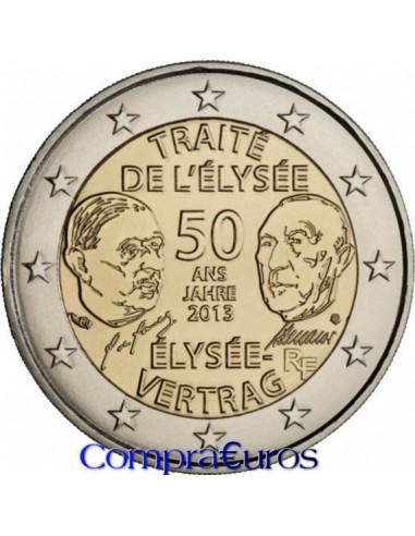 2€ Francia 2013 *Tratado del Eliseo*