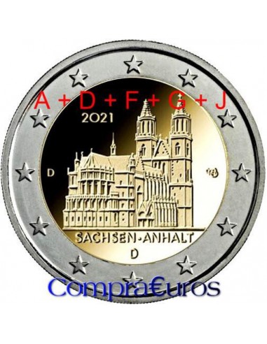2€ Alemania 2021 *Sajonia-Anhalt* 5 CECAS