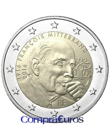2€ Francia 2016 *Francois Mitterrand*