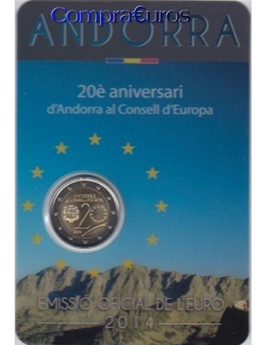 2€ Andorra 2014 *Consejo de Europa*