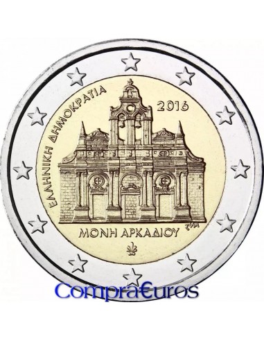 2€ Grecia 2016 *Monasterio de Arkadi*