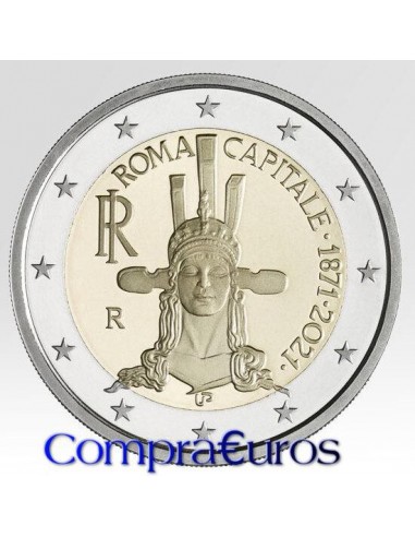 2€ Italia 2021 *Roma Capital de Italia*