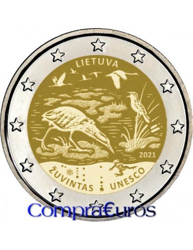 2€ Lituania 2021 *Reserva de la Biosfera de Žuvintas*