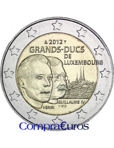 2€ Luxemburgo 2012 *Gran Duque Enrique y Gran Duque Guillermo IV*