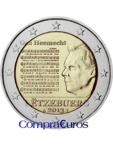 2€ Luxemburgo 2013 *Himno Nacional*