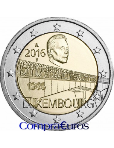 2€ Luxemburgo 2016 *Puente Gran Duquesa Carlota*