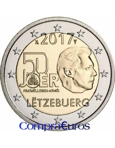 2€ Luxemburgo 2017 *Servicio Militar*