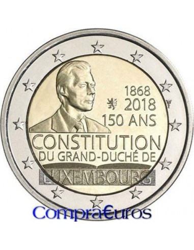 2€ Luxemburgo 2018 *Constitución de Luxemburgo*