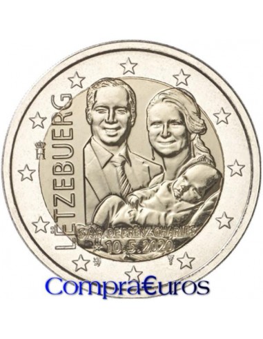 2€ Luxemburgo 2020 *Nacimiento Príncipe Charles* Variante Relieve