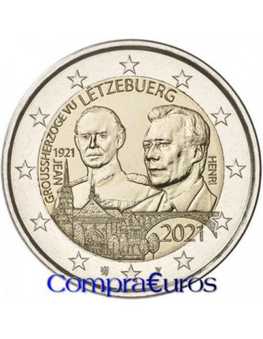 2€ Luxemburgo 2021 *Gran Duque Jean* Variante Relieve