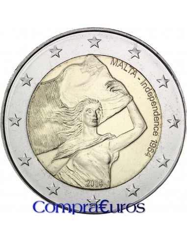 2€ Malta 2014 *Independencia 1964*