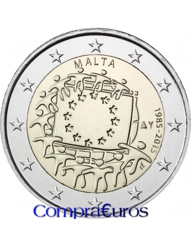 2€ Malta 2015 *Bandera*