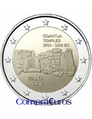 2€ Malta 2016 *Templos de Ggantija*