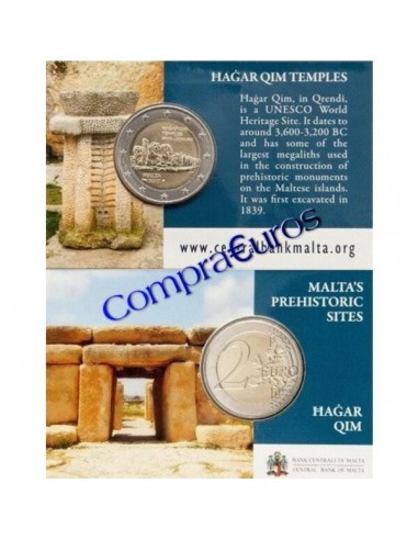 2€ Malta 2017 *Hagar Qim* Coincard BU