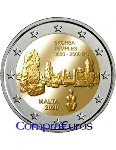 2€ Malta 2020 *Templos de Skorba*