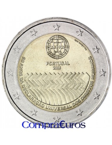 2€ Portugal 2008 *Derechos Humanos*