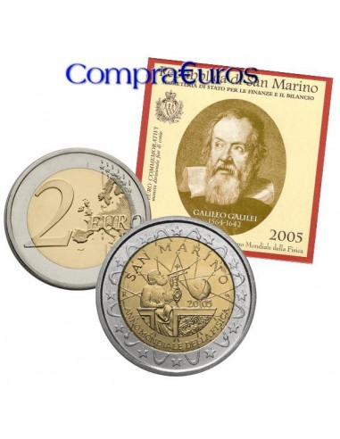 2€ San Marino 2005 *Año Mundial de la Física*