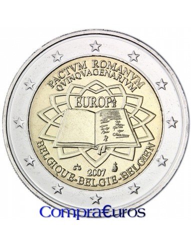 2€ Bélgica 2007 *Tratado de Roma*