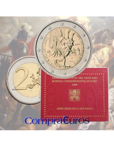 2€ Vaticano 2008 *Apóstol San Pablo*