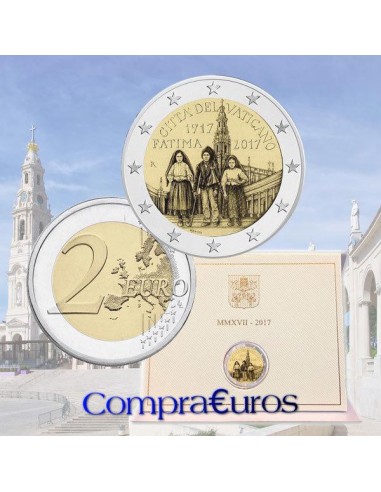2€ Vaticano 2017 *Apariciones de Fátima*