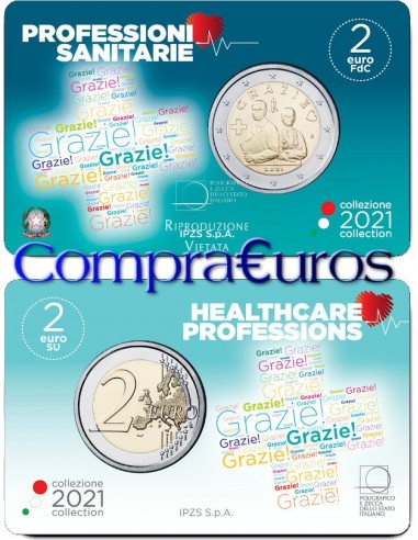 2€ Italia 2021 *Profesiones Sanitarias* Coincard BU