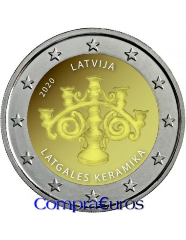 2€ Letonia 2020 *Cerámica de Latgalia*