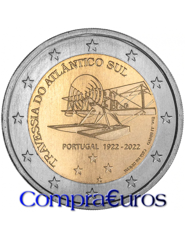 2€ Portugal 2022 *Primera travesía aérea del Atlántico sur*
