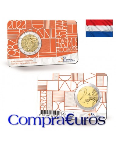 2€ Países Bajos 2022 *Erasmus* Coincard