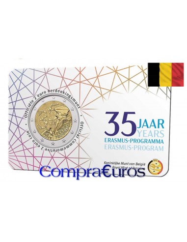 2€ Bélgica 2022 *Programa Erasmus* Coincard NL