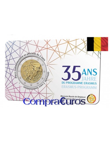 2€ Bélgica 2022 *Programa Erasmus* Coincard FR